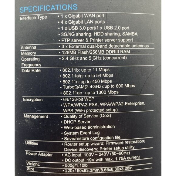 Asus RT-AC68U Dual Band AC1900 Wireless Wi-Fi Gigabit Internet Router With Box - Picture 4 of 13